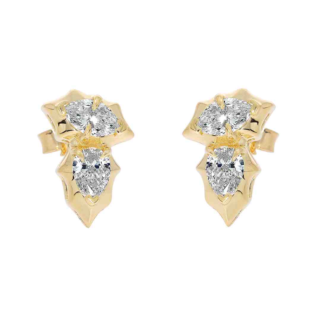 Marquise & Pear Diamond Stud Earrings ER22172A